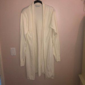 Harbeth‎ Long Cream Cardigan - Size L